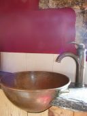 Copper wash basin