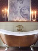 Roll top slipper bath